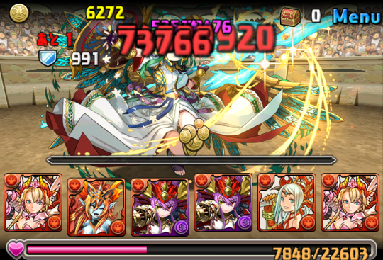 チャレンジダンジョン9 Lv10 覚醒ミネルヴァパ コンテ おっさんパズログ