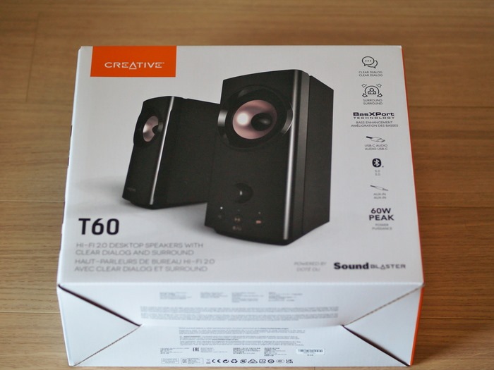 Creative T60(USB DAC/Bluetooth搭載スピーカー)レビュー
