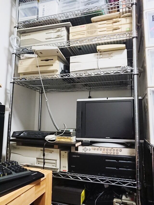 部屋のレイアウト変更 その2 メタルラックの溝埋めとか Pc部屋