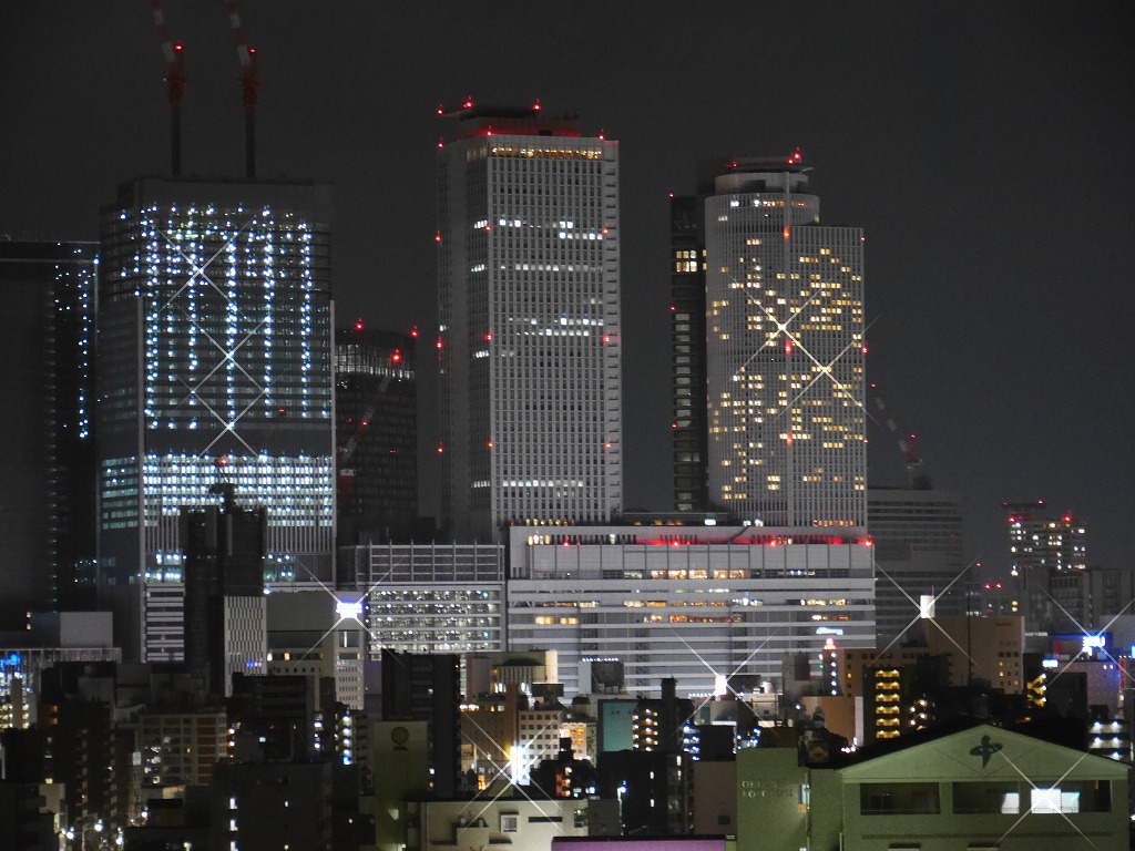 名駅の夜景 12月13日 フラッテイのクララとジャックのハイジ 名駅の夜景 12月13日 フラッテイのクララとジャックのハイジ