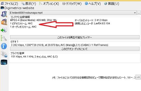 動画ファイルのコーデックを無料ソフトmediainfoで調べる 今日からはじめるwindows8 1