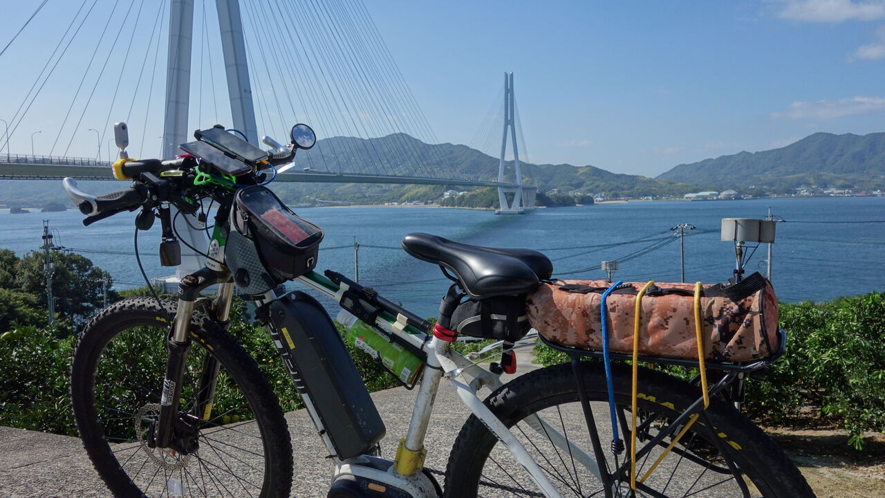 しまなみ海道サイクリング 尾道→今治 78KM (10/23) : E-BIKE(Small