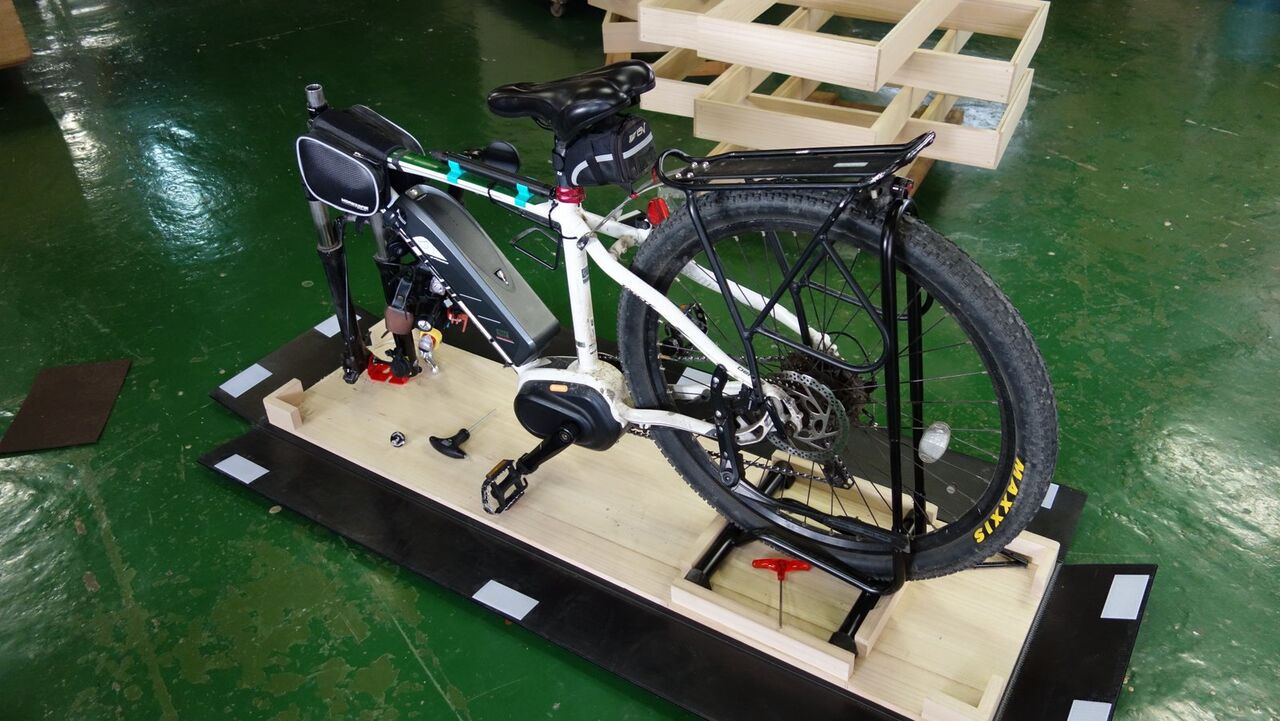 西濃の輪行箱に入れみた : E-BIKE(Small Adventurer)