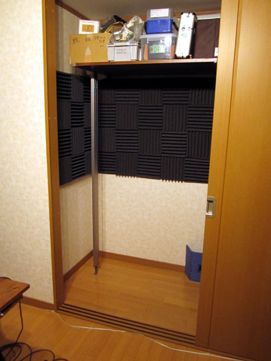 録音ブース作成 吸音材の効果 Pdamb