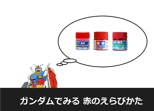 ガンダムでみる 赤のえらびかた