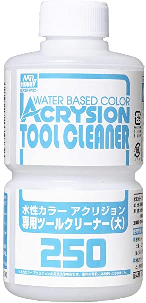 実験！ラッカーで塗ったプラモをアクリジョン ツールクリーナーで綺麗にできる？