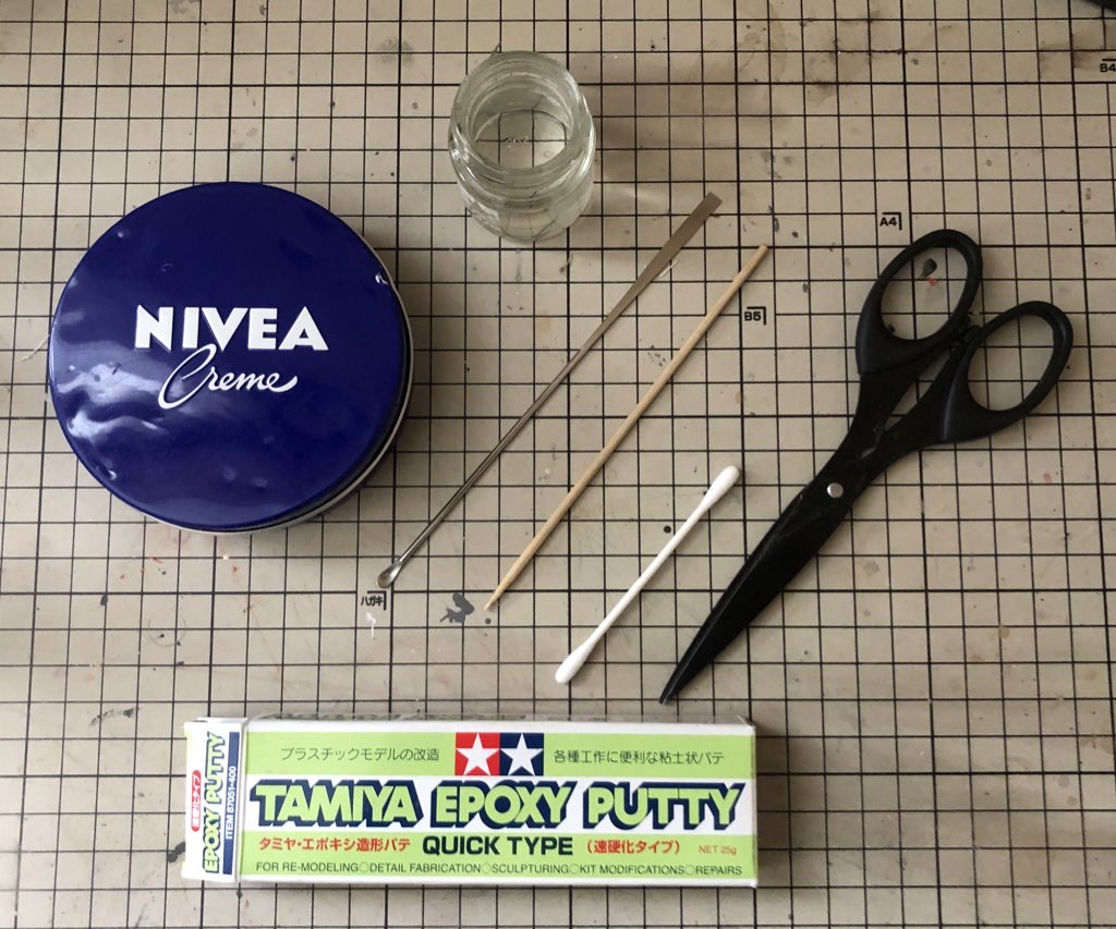 エポキシパテの使い方。穴埋めをしてみよう。 : プラモ SOS