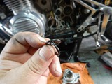 千葉S様CB400Fオイル漏れとオイル交換 (11)