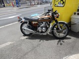 京都H号CB550F継続車検とシリンダーヘッド増し締め入庫