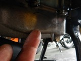 千葉S様CB400Fオイル漏れとオイル交換 (1)