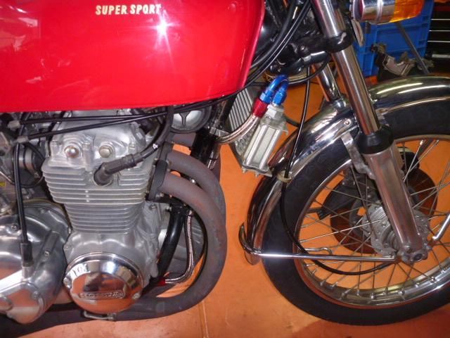 オイルクーラー : PeKeの「復活する日まで」CB400Four オイルクーラー : PeKeの「復活する日まで」CB400Four