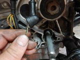 千葉S様CB400Fオイル漏れとオイル交換 (13)