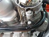 CB400F逆車408キャブレター同調調整とオイル漏れ修理210924 (4)