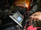 京都H号CB550F発電電圧チェック