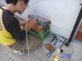 3号レーサー用ヘッドEX側ポート研磨