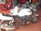 CB400SFエンジン始動20130107 (2)