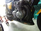 旧CP1号レーサー改め24号機オイルクーラーマフラー取付 (2)