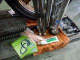 1号機火災からの復活フロントフォーク組立て (1)
