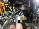 ブログNG車AK号テーパーローラーベアリングボトムレース取外し