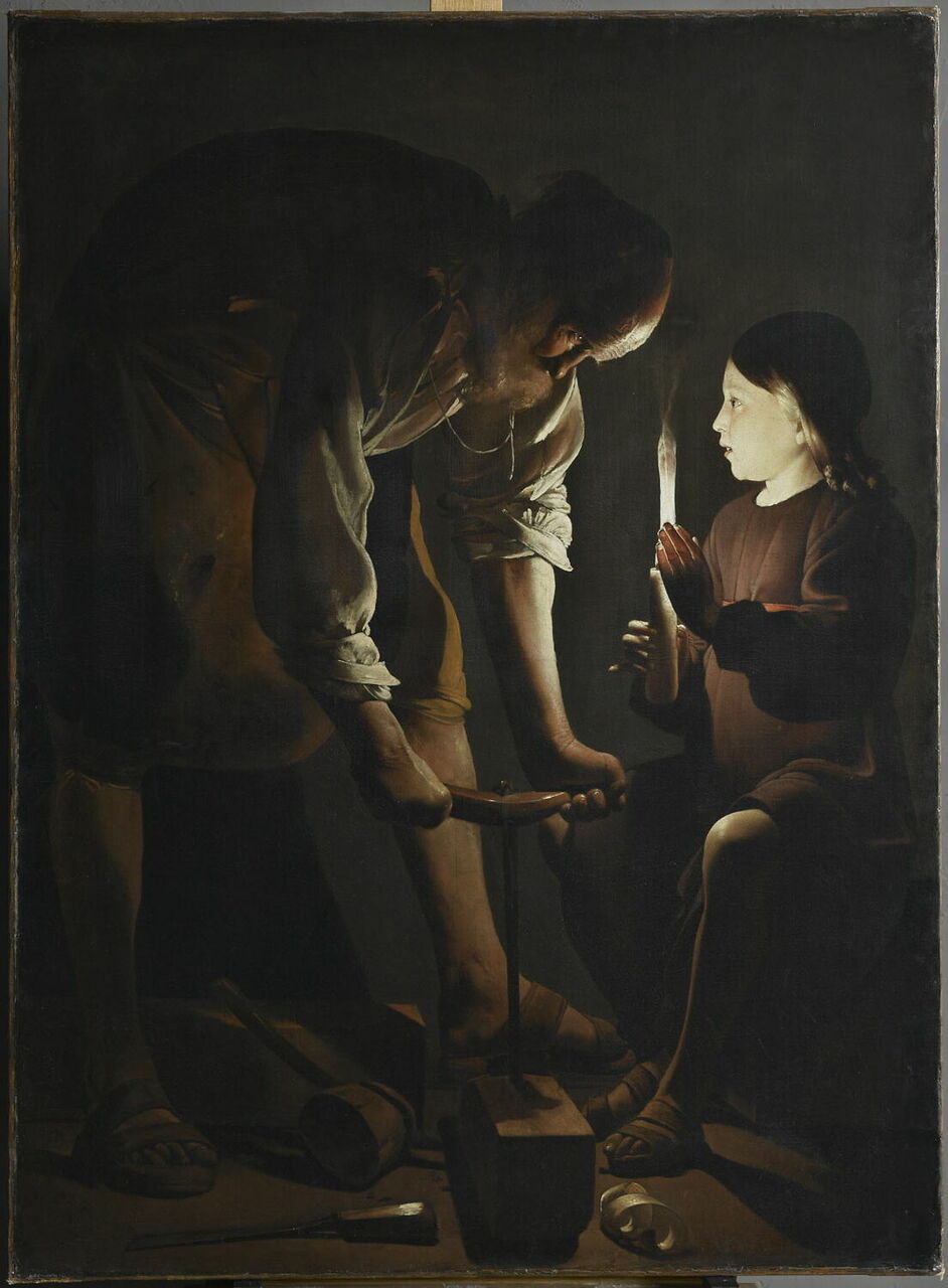 ルーブル美術館のコピー絵画 子供のためのルーブル美術館(126)月あかりに見えるもの/夜の海と