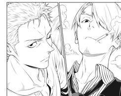 食戟のサンジにナミさんのえっちなシーン期待してたら濃厚なゾロサン見せつけられて困惑してる ふたまと