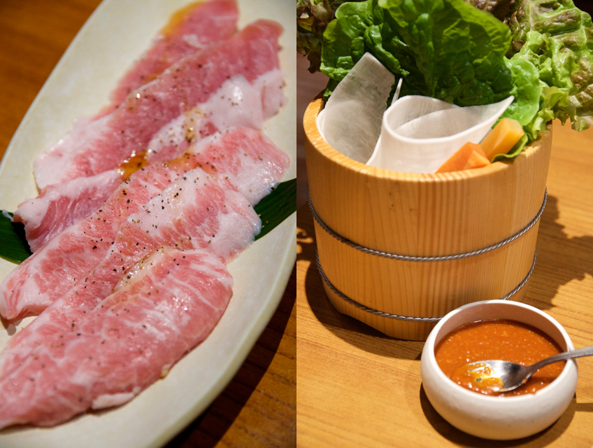 豚トロ&野菜盛り