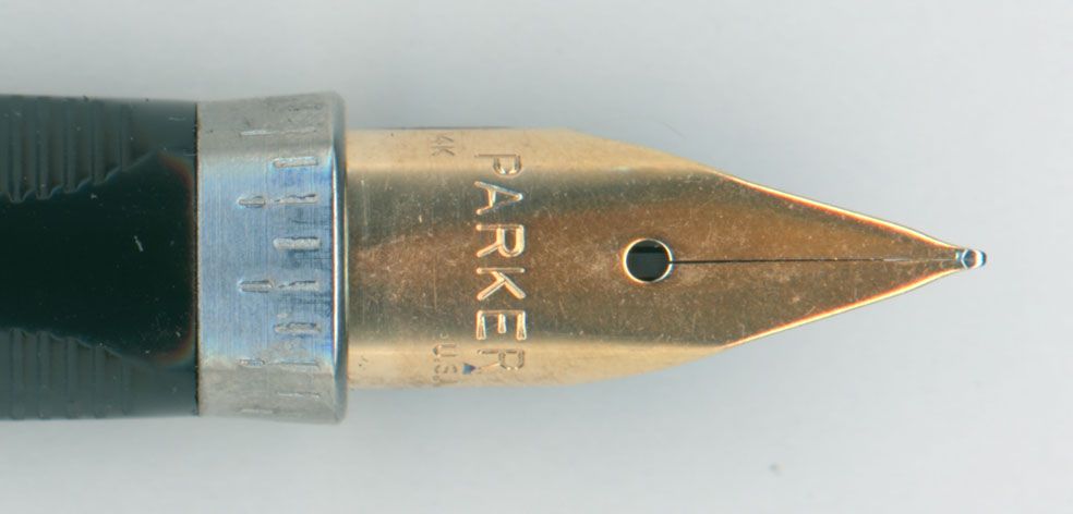 水曜日の調整報告【 Parker 75 スターリングシルバー軸 14K-F ペン芯裏