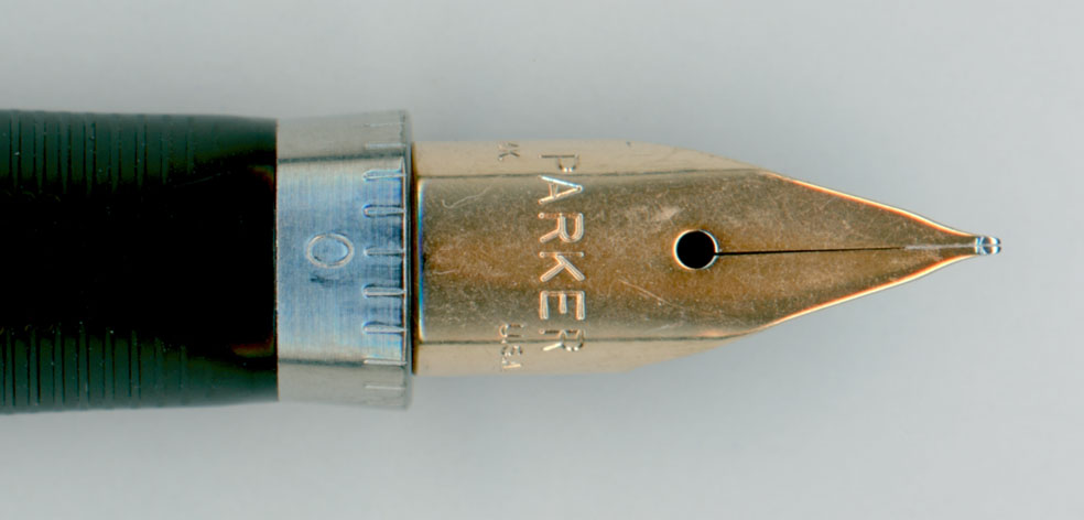 月曜日の調整報告【 Parker 75 Flat Top 14K-XF ペンポイント拡がり