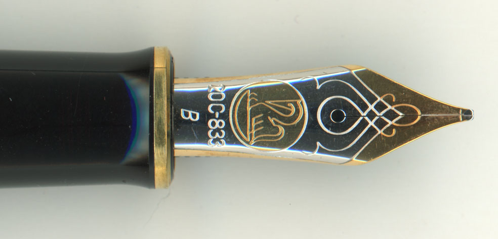 ☆ペリカン スーベレーン #800 緑縞 20C-833 W.-GERMANY 万年筆