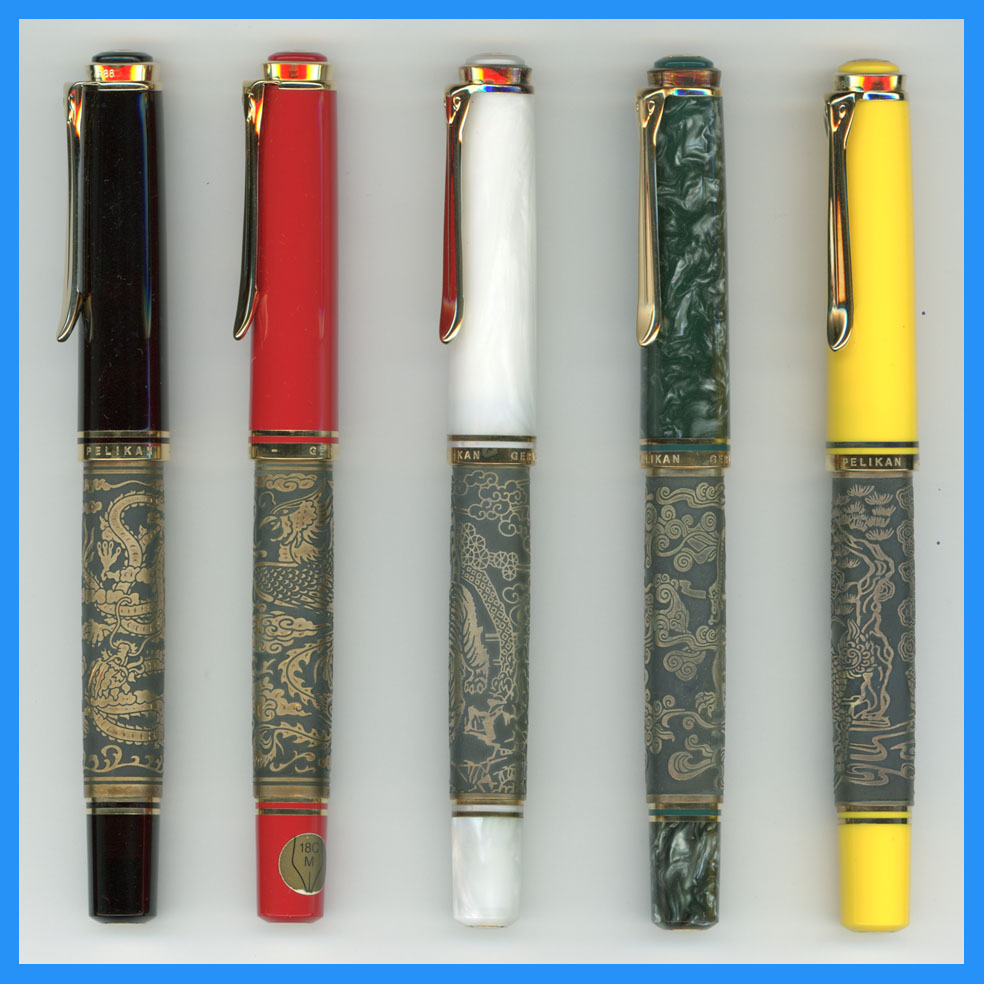 PELIKAN 万年筆　ペリカン　四神シリーズ　ゴールデンフェニックス　希少 中古)Pelikan ペリカン 万年筆 四神シリーズ 朱雀 ゴールデン