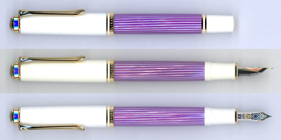 Pelikan万年筆M600 Violet-White 14c F Pelikan万年筆M600 Violet-White 14c F