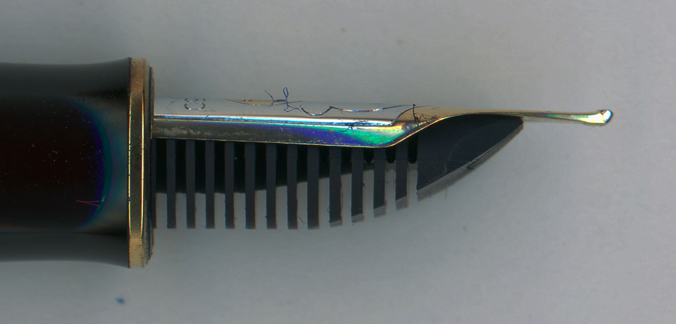 金曜日の調整報告【 Pelikan M350 18C-M 細字化 】 : 万年筆評価の部屋
