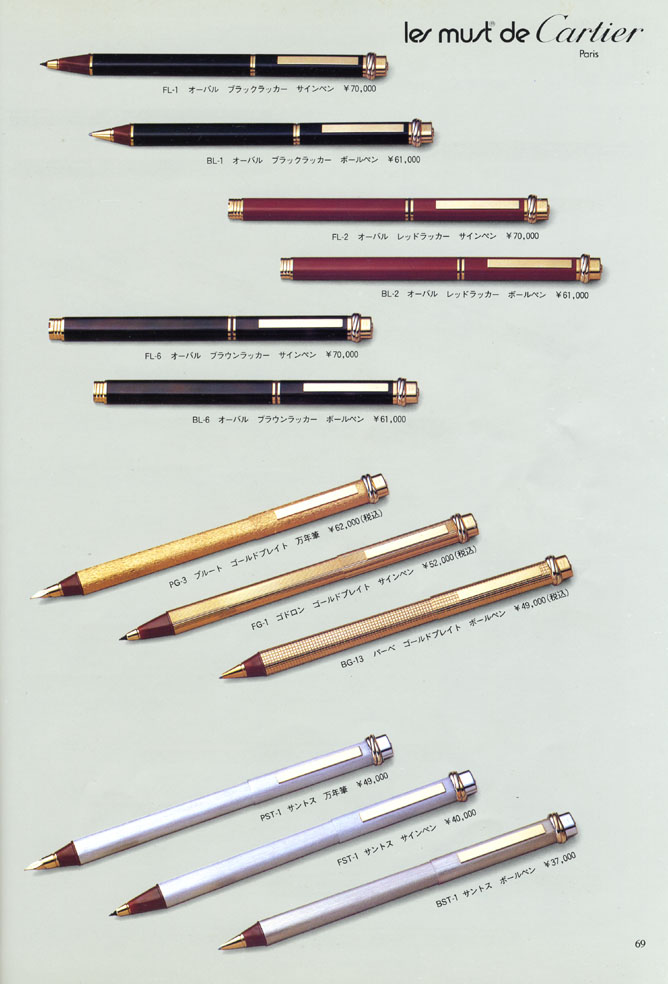 1986年の【The Pen】 ・・・ Cartier 〕アーカイブ : 万年筆評価の部屋