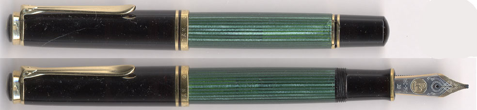 金曜日の調整報告 【 Pelikan M1000 緑縞 18C-3B 】 : 万年筆評価の部屋