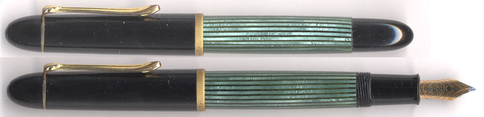 ヴィンテージ万年筆 ペリカン Pelikan 400 最初期型 緑縞 14K ヴィンテージ万年筆 ペリカン Pelikan 400 最初期型 緑縞 14K