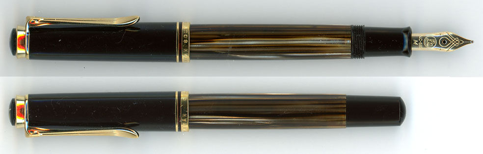 PELIKAN ペリカン　万年筆（14C）セット　未使用品 希少】 未使用 ペリカン 万年筆 旧 M400 青縞 ペン先14C-585