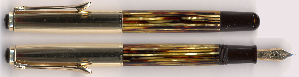 ペリカン万年筆 500nn トートイス 茶縞M Tortoise Pelikan 500nn ペリカン万年筆 500nn トートイス 茶縞M