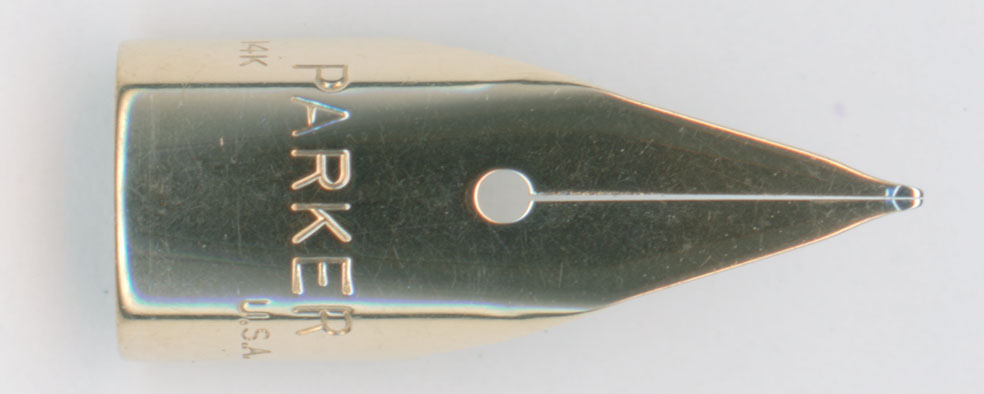 水曜日の調整報告【 Parker 75 スターリングシルバー軸 14K-F ペン芯裏
