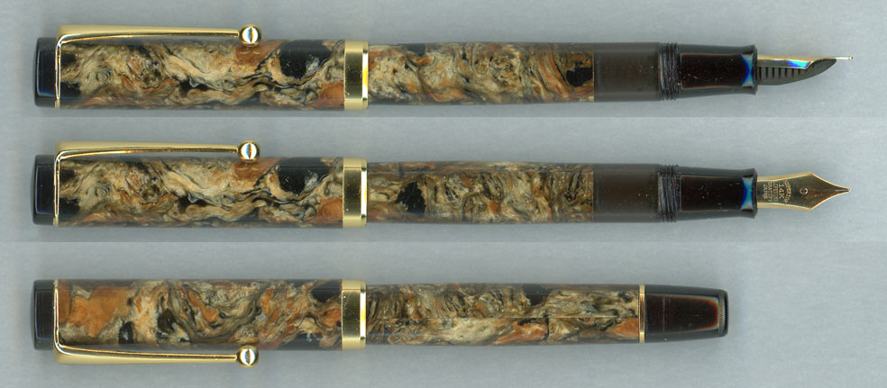【万年筆セット】Celluloid pen 手作りペン工房　カトウセイサクショ 万年筆セット】Celluloid pen 手作りペン工房 カトウセイサクショ
