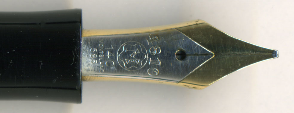 1950年頃初期型◆モンブラン No.344 ニブ14C(585) B太字 赤軸 1950年頃初期型◇モンブラン No.344 ニブ14C(585) B太字 赤軸 1950年頃