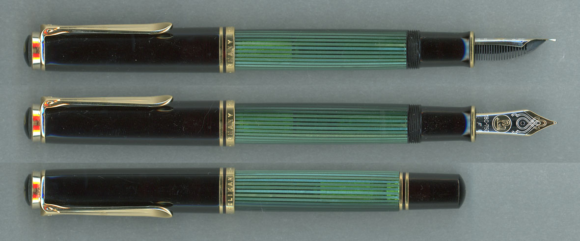 Pelikan M1000 緑縞 18C-F(PF) 書き味改善 】 （アーカイブ 2015