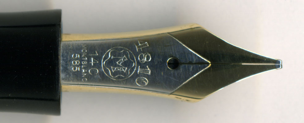 1950年頃初期型◆モンブラン No.344 ニブ14C(585) B太字 赤軸 1950年頃初期型◇モンブラン No.344 ニブ14C(585) B太字 赤軸 1950