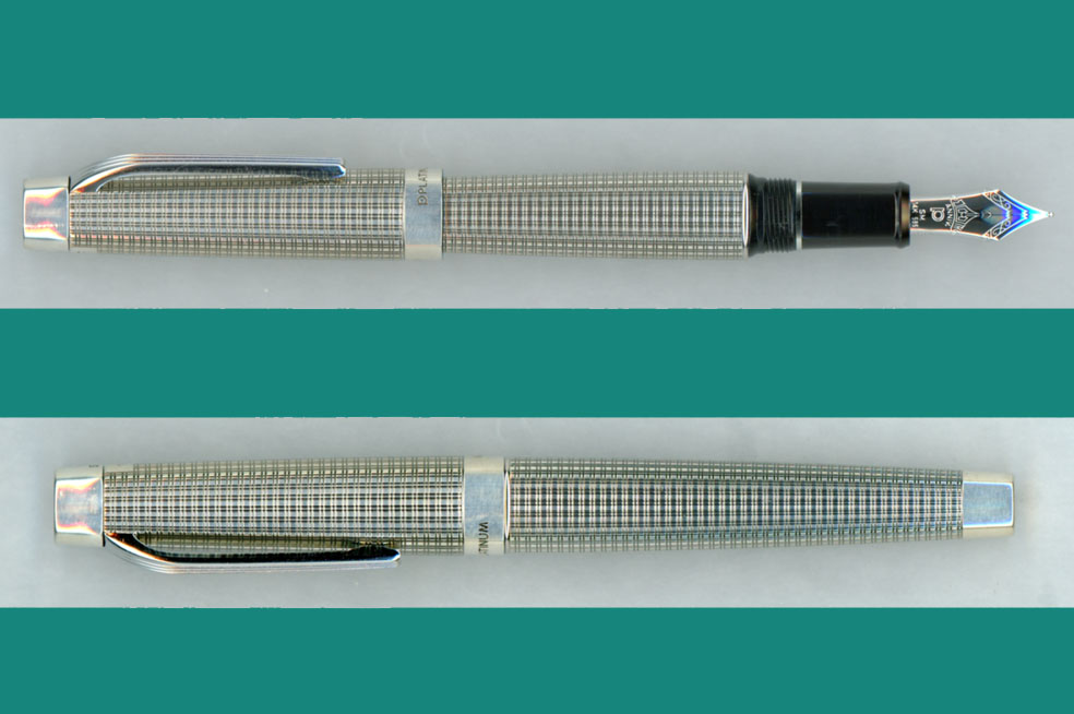 プラチナ 創業 100周年記念万年筆 純銀製 14K-SM : 万年筆評価の部屋