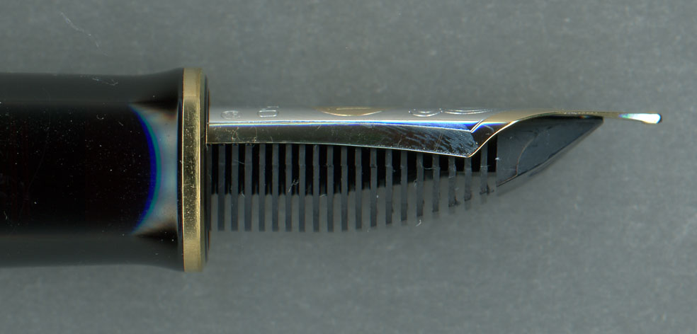 Pelikan M1000 緑縞 18C-F(PF) 書き味改善 】 （アーカイブ 2015年10月