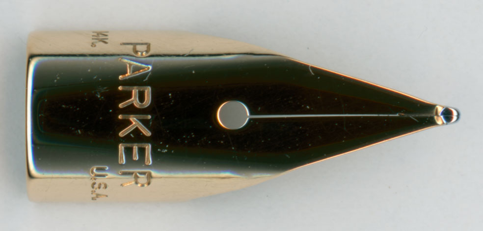 パーカー75 PARKER 万年筆 #75 フラットトップ 0メモリ ペン先14K 65=細字