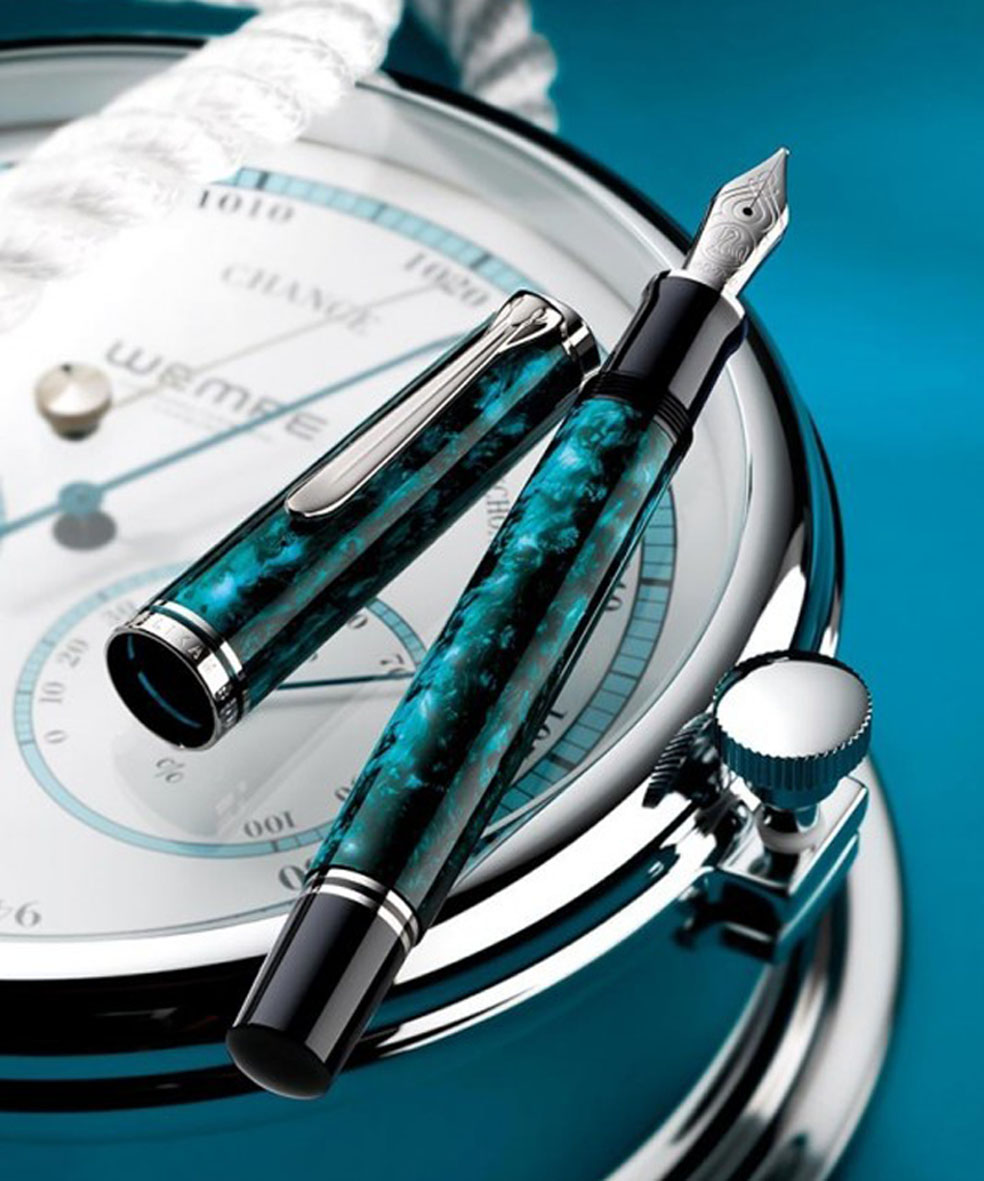Pelikan Souveran M805 Ocean Swirl : 万年筆評価の部屋