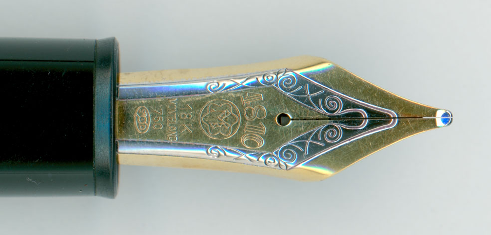 値下げしました　18K MONT BLANC No. 149 万年筆　ペン先 水曜日の調整報告【 Montblanc No.149 漆塗り 18K-B ペン芯交換