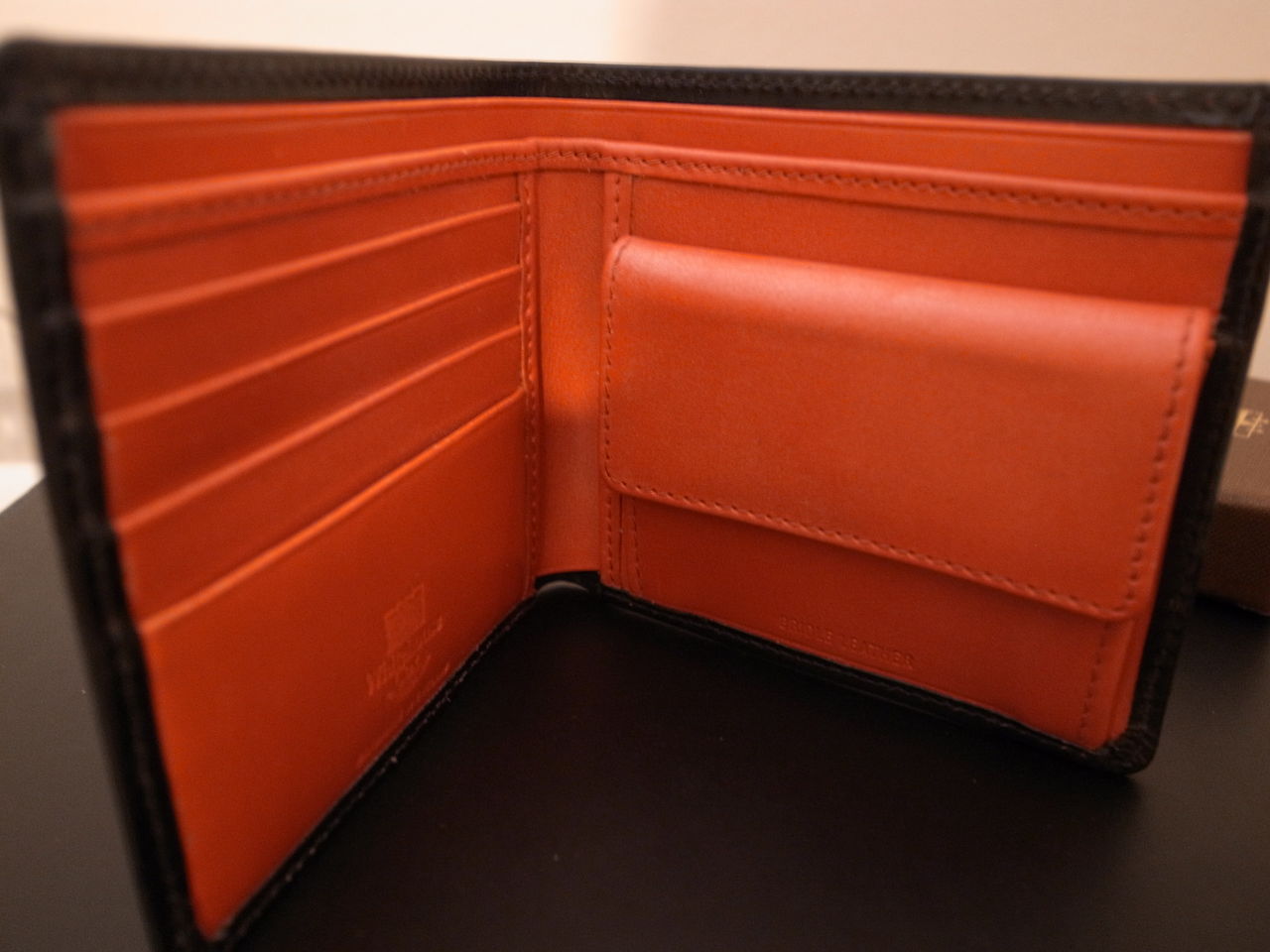 Whitehouse Cox 二つ折り財布 黒 オレンジ にすおさん専用Whitehouse