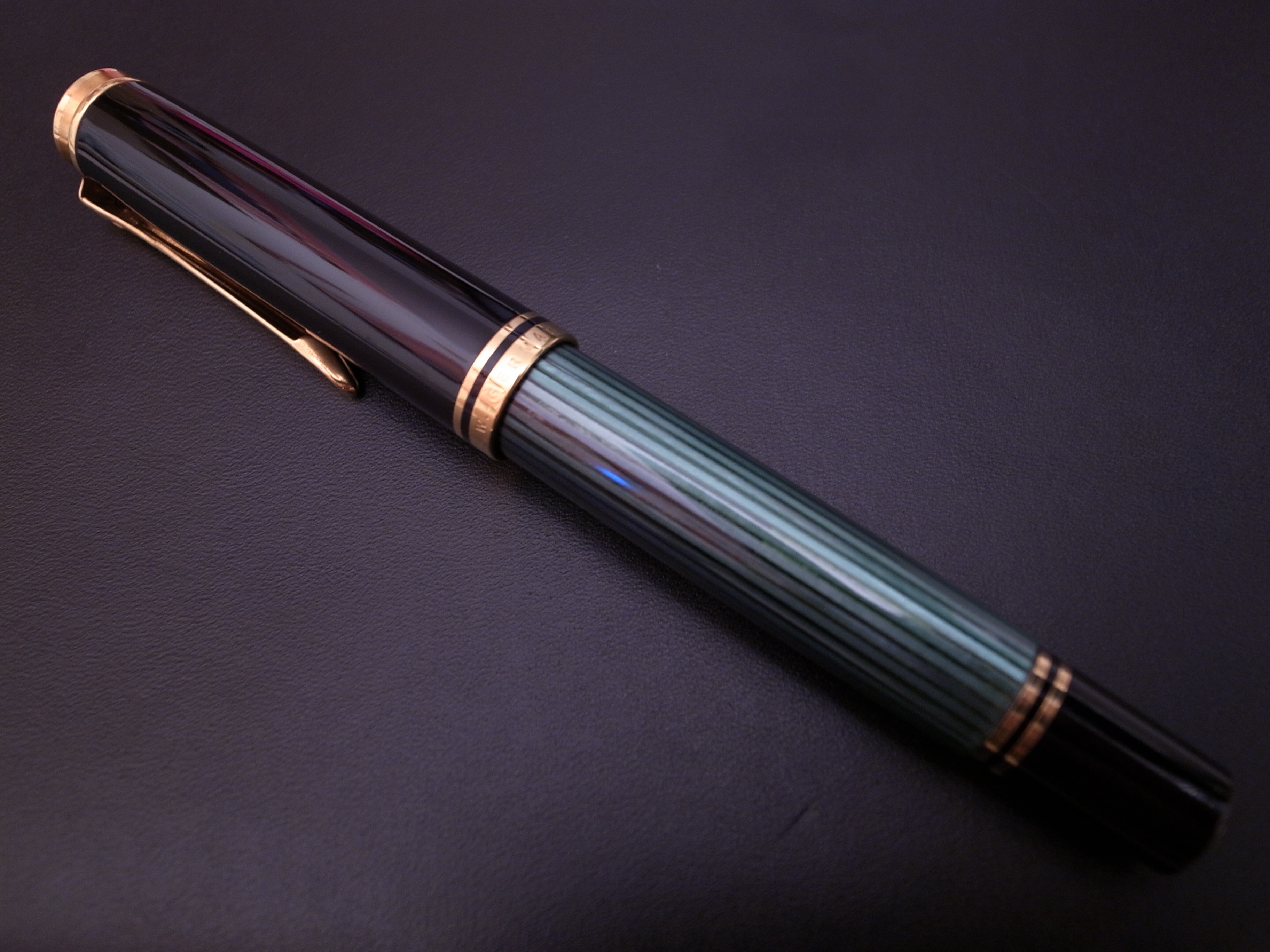 ペリカン M800 緑縞 M字 PFニブ : スティログラフィカ