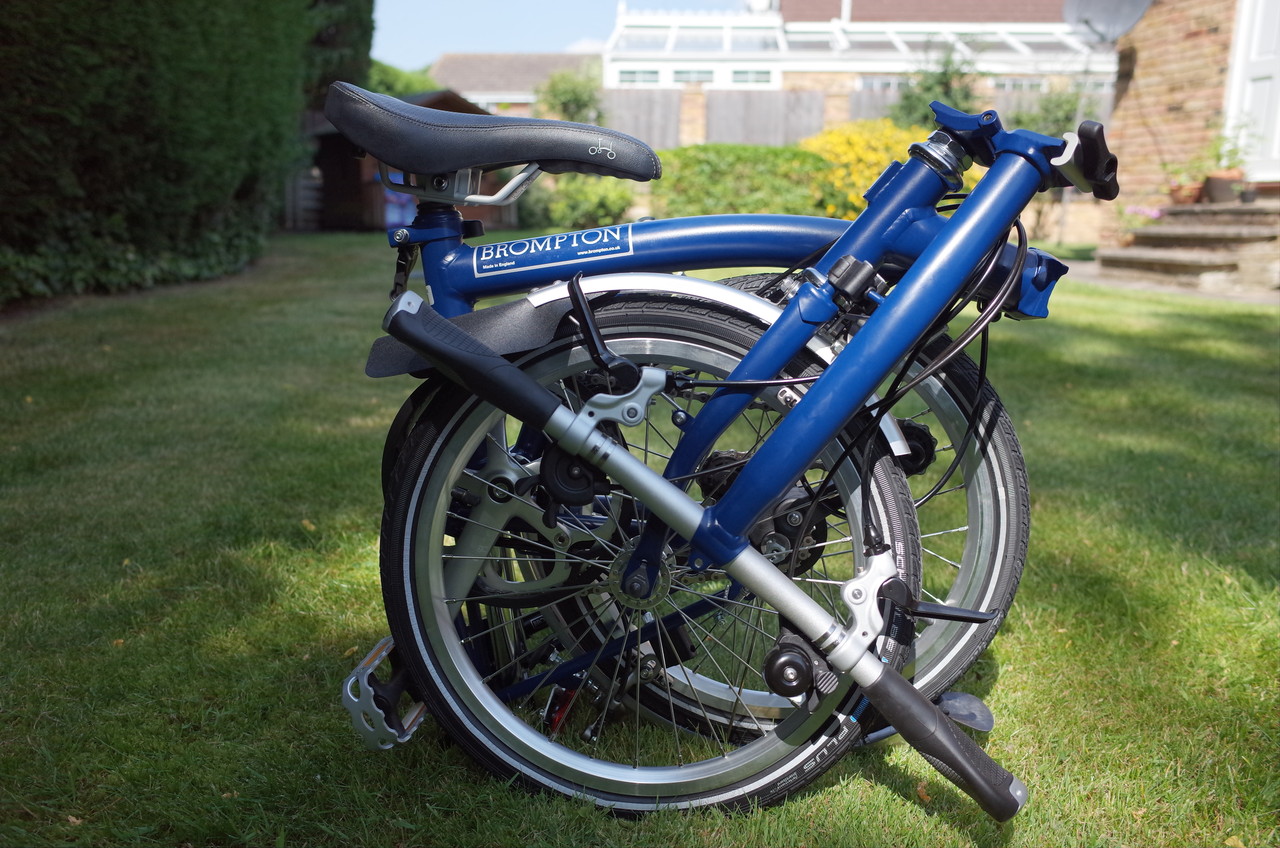 BROMPTON 折りたたみ自転車 ネイビー カスタム BROMPTONカスタム